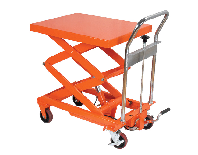 小臺面雙剪式分體式油缸結構平臺車