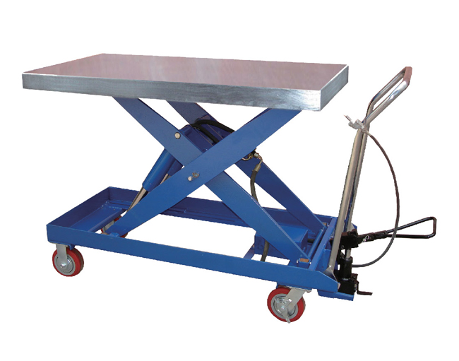 單剪式氣動(dòng)液壓雙功能雙油缸結(jié)構(gòu)平臺(tái)車(chē)